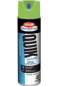 Quik-Mark Inverted Marking Paint - FLUORESCENT GREEN - (Case of 12)